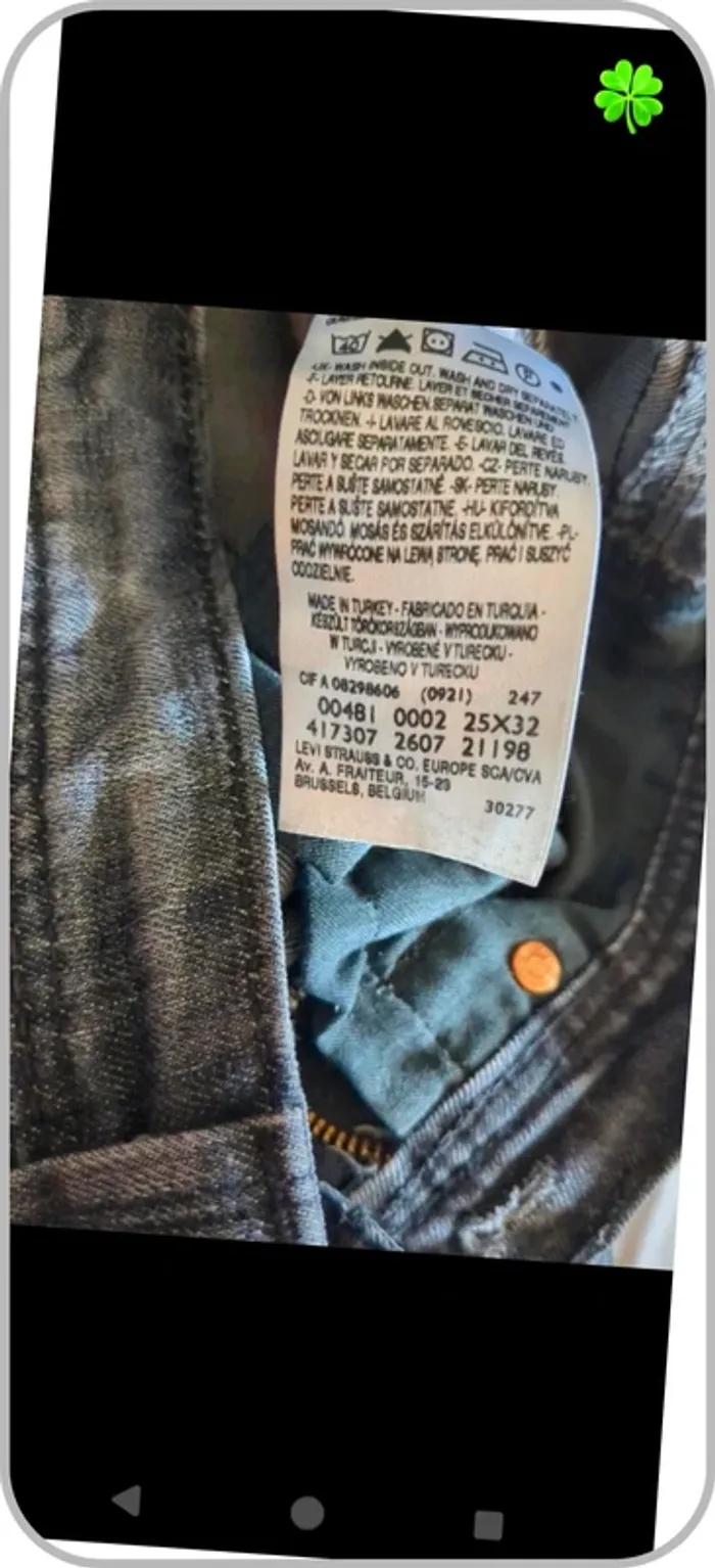 Jeans Levi's 481 femme 34 - photo numéro 6