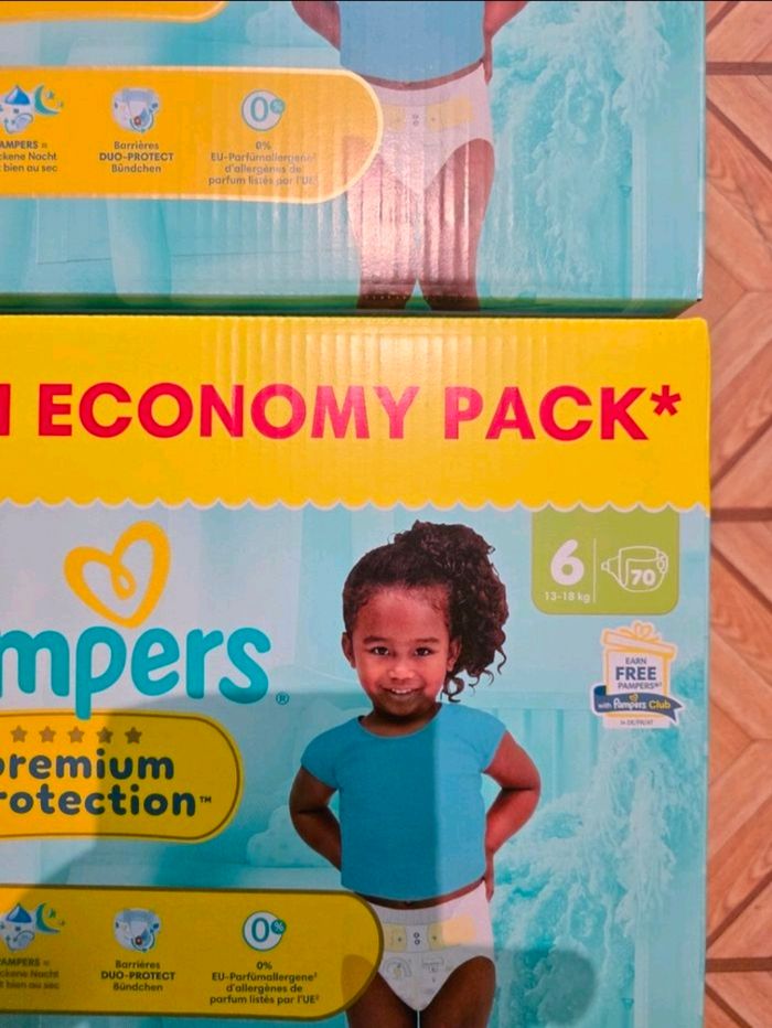 🌟 Pampers Premium Protection 2x70 couches Taille 6 (13- 18 kg) 🌟 - photo numéro 2