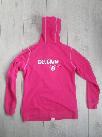 Sweat à Capuche Belgium Rose Fushia