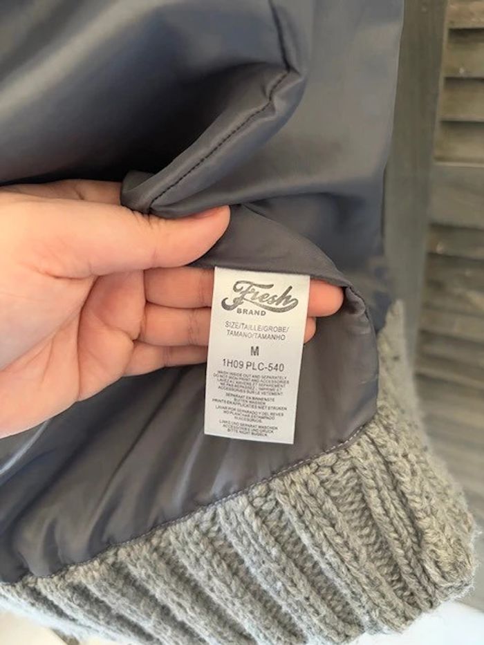 Manteau Fresh Brand gris taille M - photo numéro 7