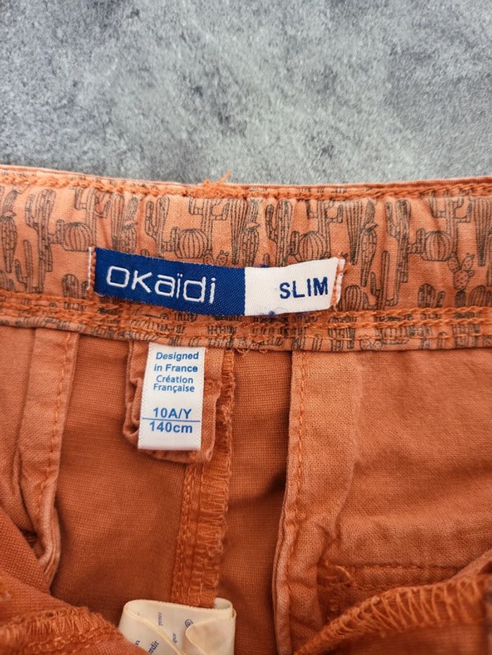 Bermuda garçon 10 ans okaidi très bon état - photo numéro 2