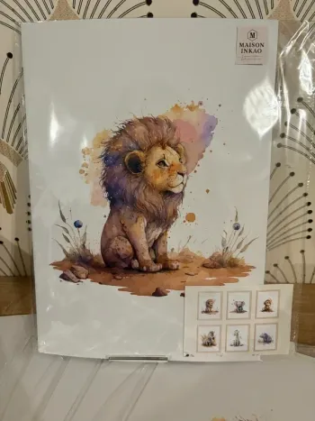 Affiches “Safari Doux” pour chambre enfant