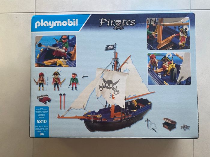Playmobil 5810 chaloupe des pirates avec canon neuf - photo numéro 2