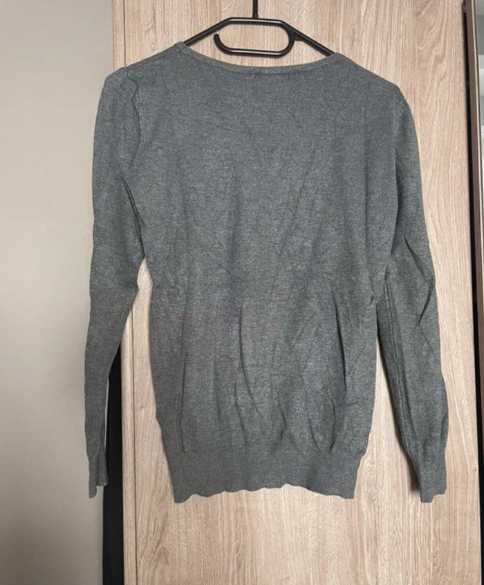 Pull léger gris New York - photo numéro 2