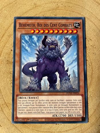 Carte Yu-Gi-Oh! : Béhémoth, roi des cents combats - DUNE-FR024