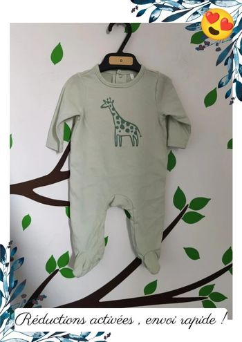 Pyjama léger 1 mois "girafe"