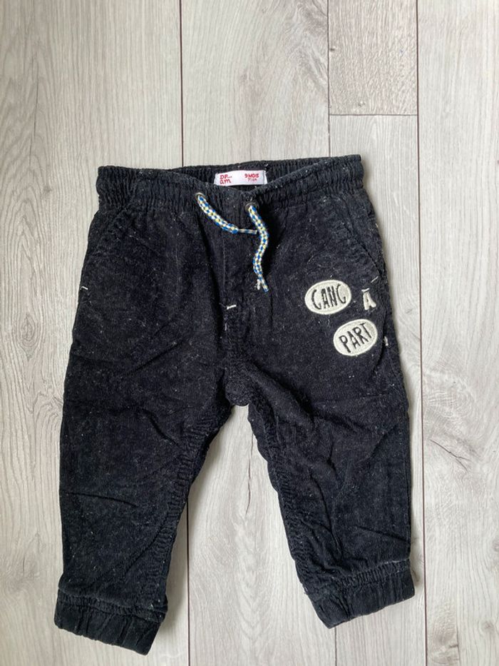 Pantalon velours noir
