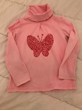 T-shirts col roulé Rose 6 Ans