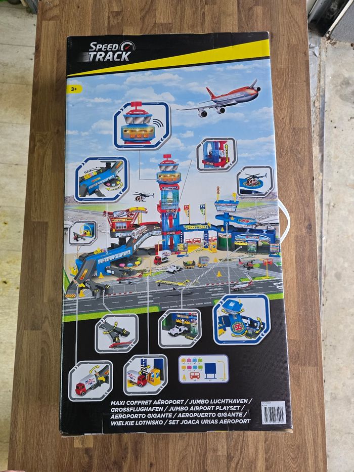 Set Aéroport Jumbo Speed Track, avec lumières et sons, Multicolore - photo numéro 2