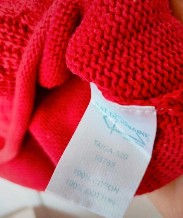Pull rouge Mat de Misaine taille M - photo numéro 4