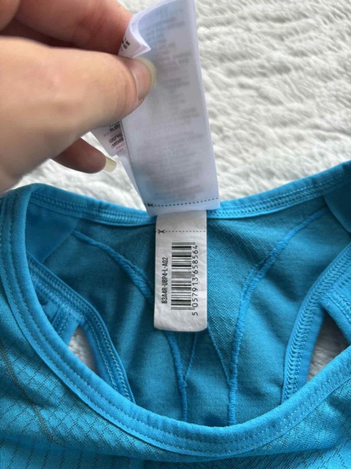 Ensemble Gymshark Apex Seamless Femme Bleu – Brassière L + Legging M – Comme Neuf – Valeur 102€ - photo numéro 6