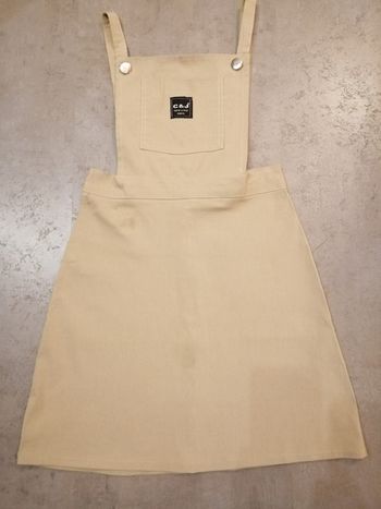 Robe salopette beige  12/14 ans