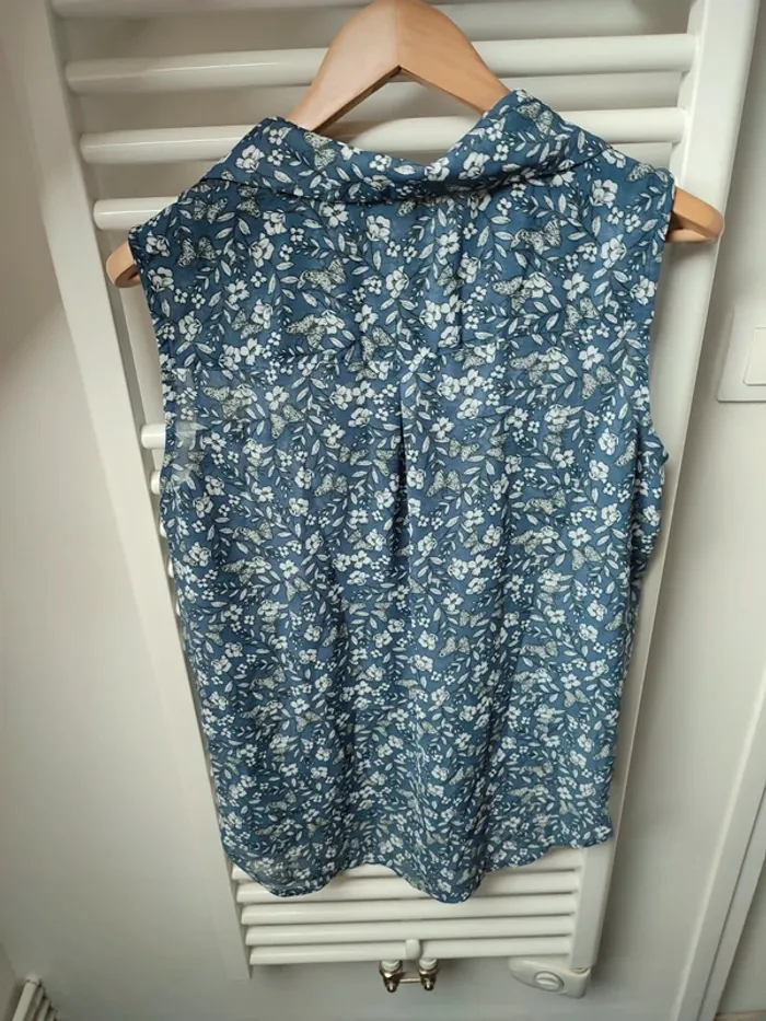 Blouse effet chemise sans manche 38/40 - photo numéro 10