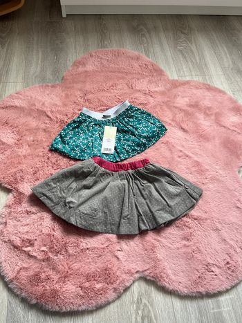 2 jupes bébé fille 6 mois