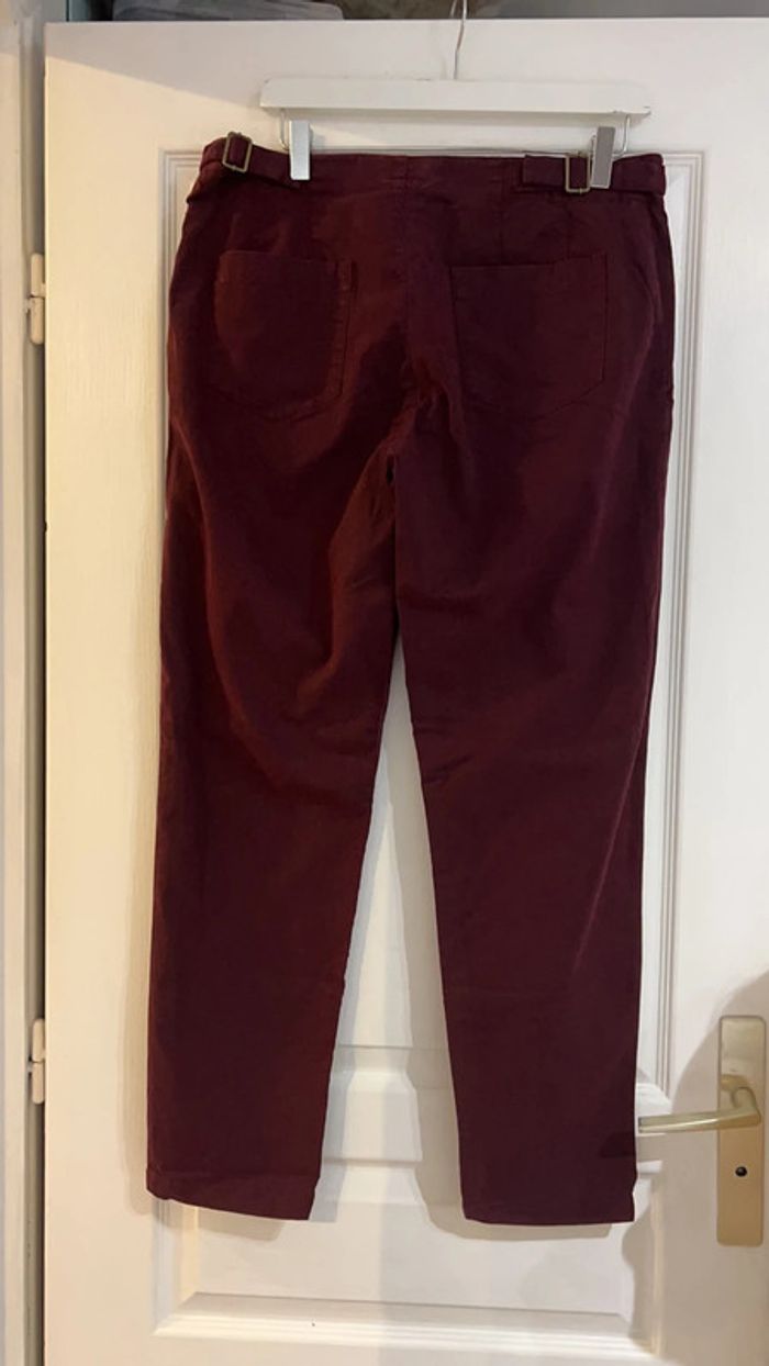 Jeans bordeaux - photo numéro 4