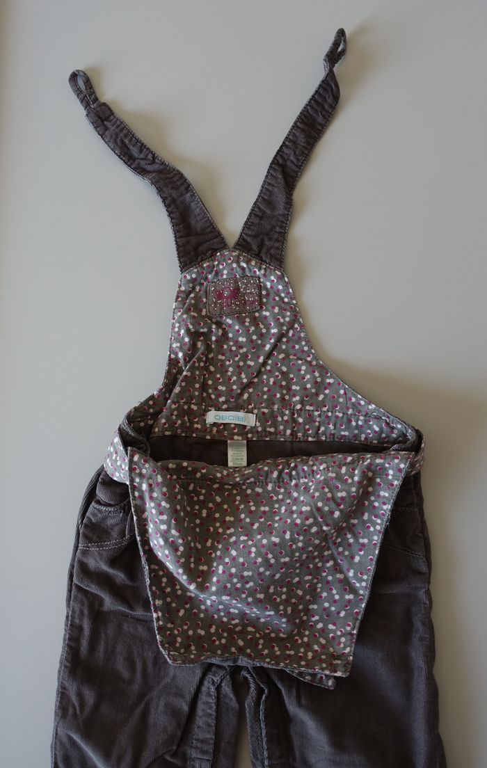 Salopette velours bébé fille 23 mois - photo numéro 3