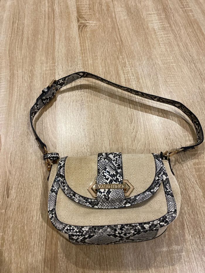 sac Valentino imprimé peau de serpent neuf - photo numéro 2
