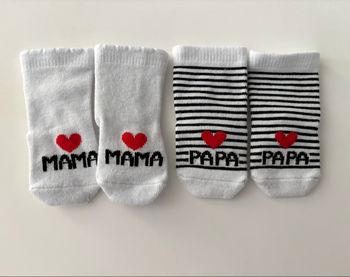 2 paires de chaussettes naissance