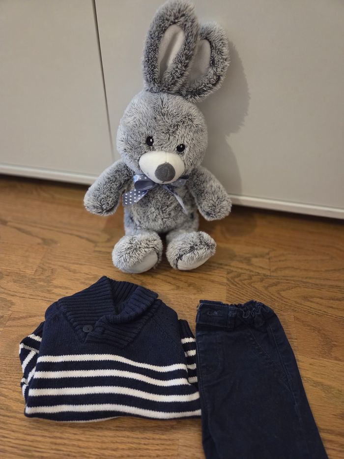 Ensemble pull pantalon garçon kiabi 6 mois - photo numéro 4