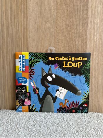 Pochette mes cartes à gratter loup
