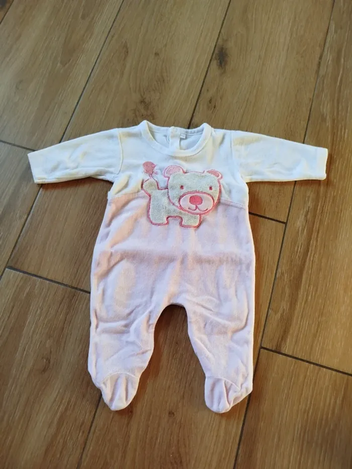 Lot de 8 pyjamas chauds bébé 3 mois fille - photo numéro 5
