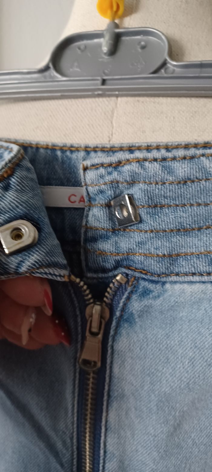 Très belle jupe jeans courte femme T 44 - photo numéro 7