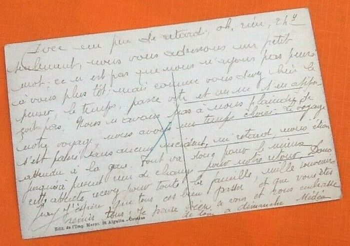 Carte postale ancienne Coutras (Gironde) Quartier des Villas. Route d' Abzac - photo numéro 3