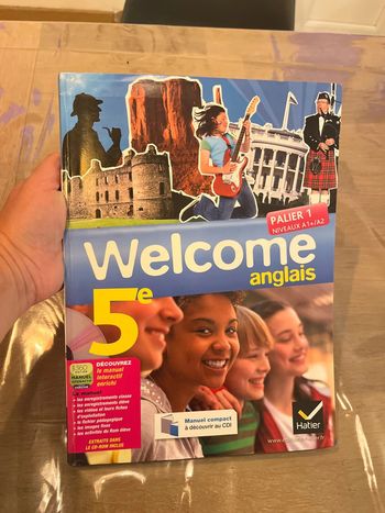 Livre welcome anglais 5e