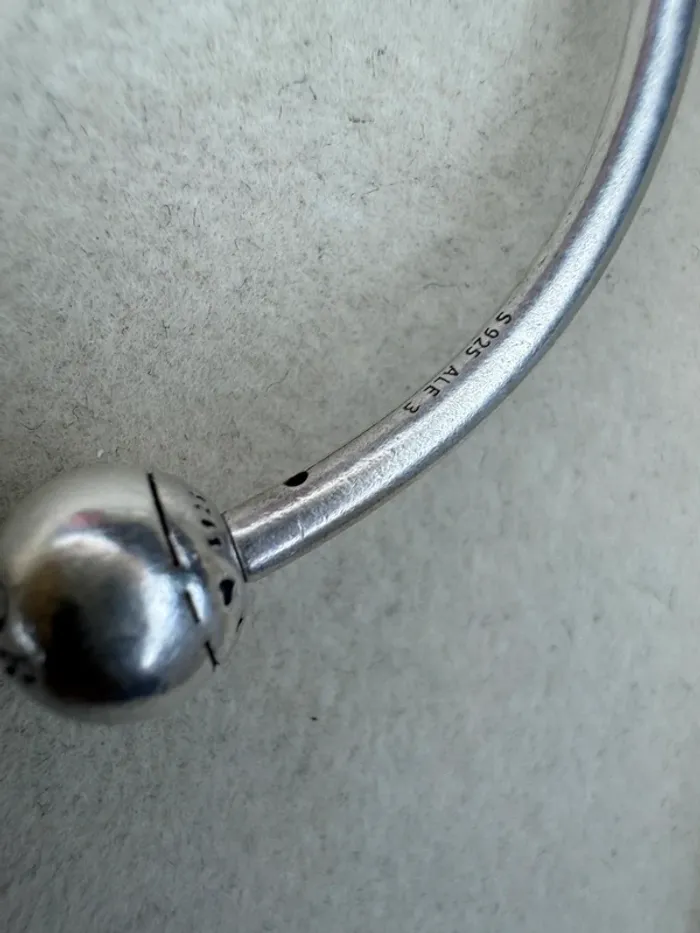 Bracelet Jonc ouvert Pandora Authentique en argent Taille 3 - photo numéro 3