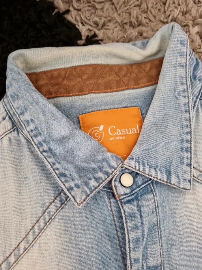 chemise en jean homme - photo numéro 6