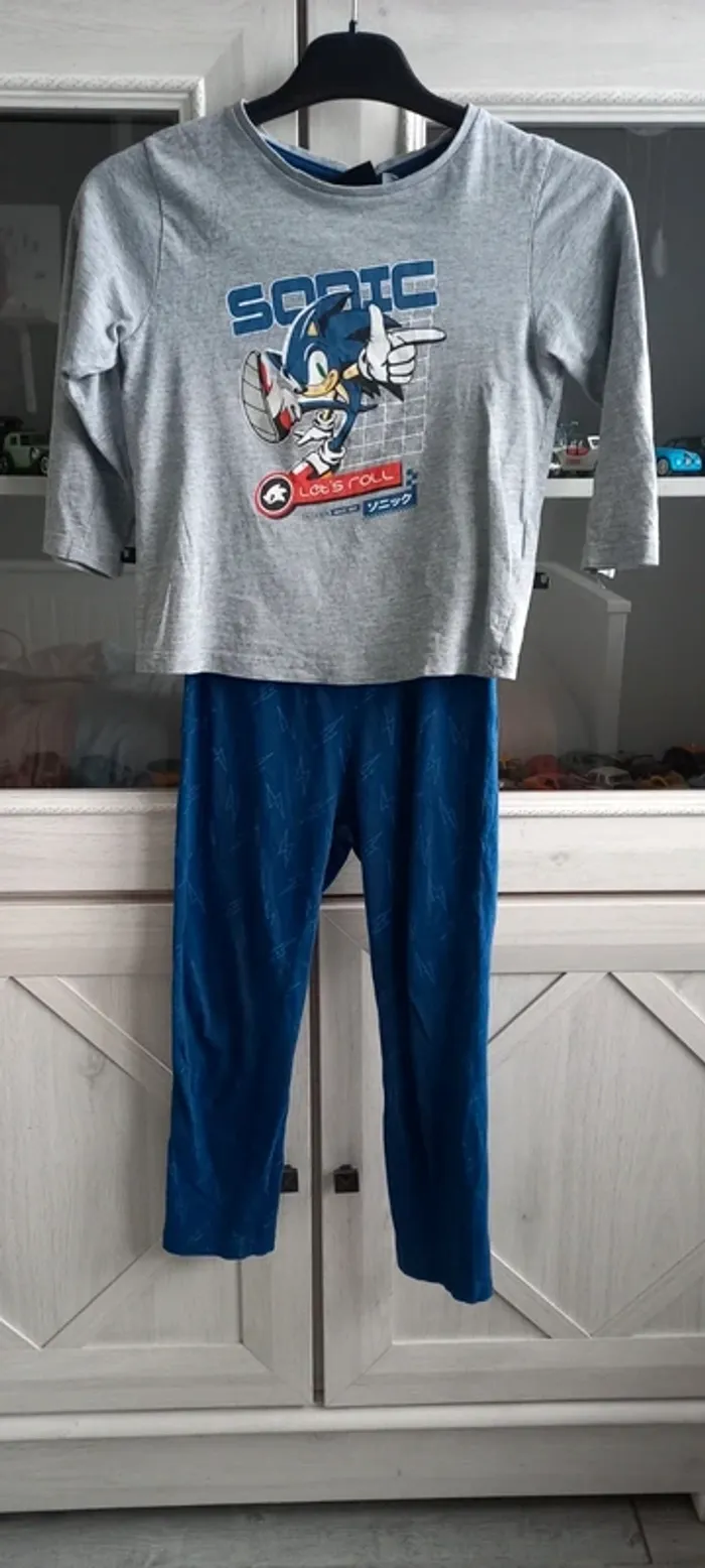 Pyjama 2 pièces  garçon sonic - photo numéro 2