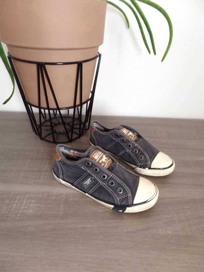 Baskets basses en denim sans lacets - photo numéro 3