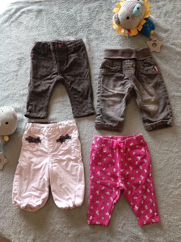 🌸 Pantalons taille 3mois