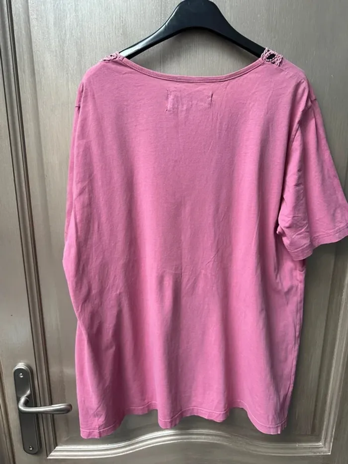 T-shirt manche courte rose Ulla Popken 48/50 - photo numéro 8