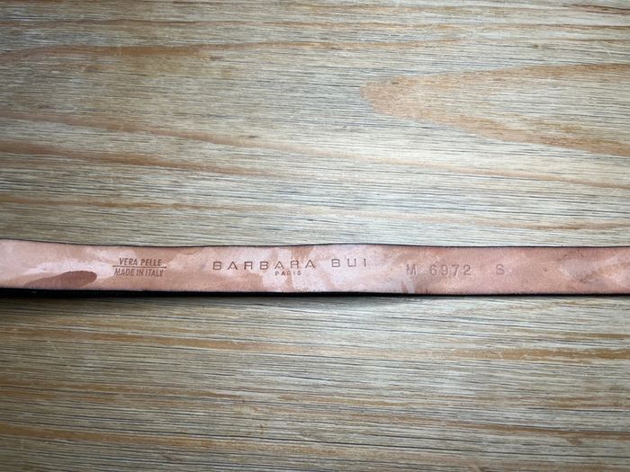 Bracelet Barbara Bui style ceinture – cuir motif zèbre – très bon état - photo numéro 3