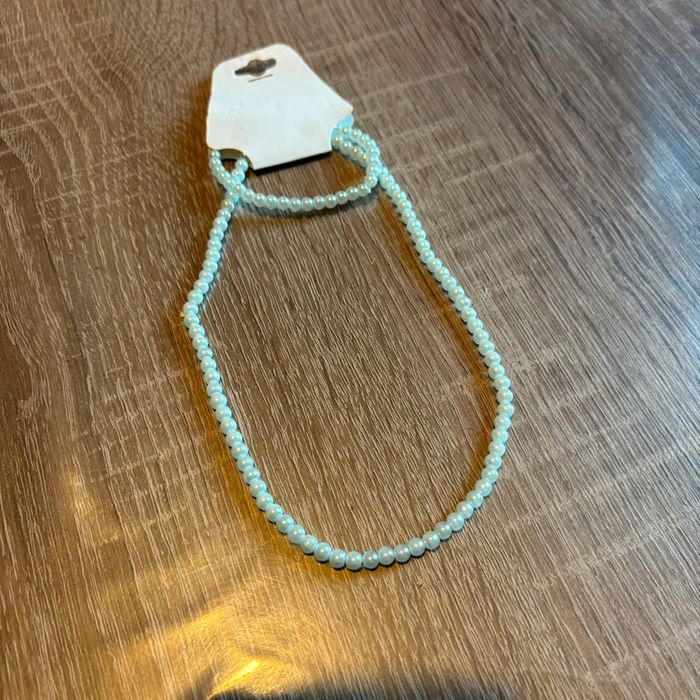 Parure collier et bracelet perles bleues 🌿