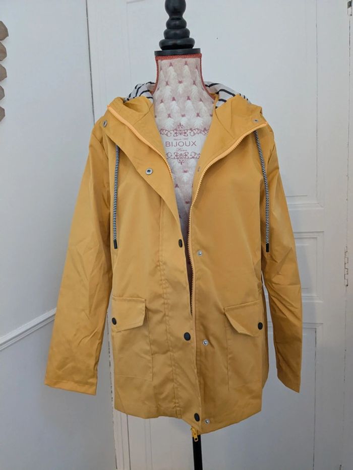 Coupe vent jaune imperméable M
