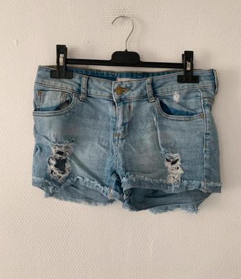 Short en jeans bleu femme taille 38