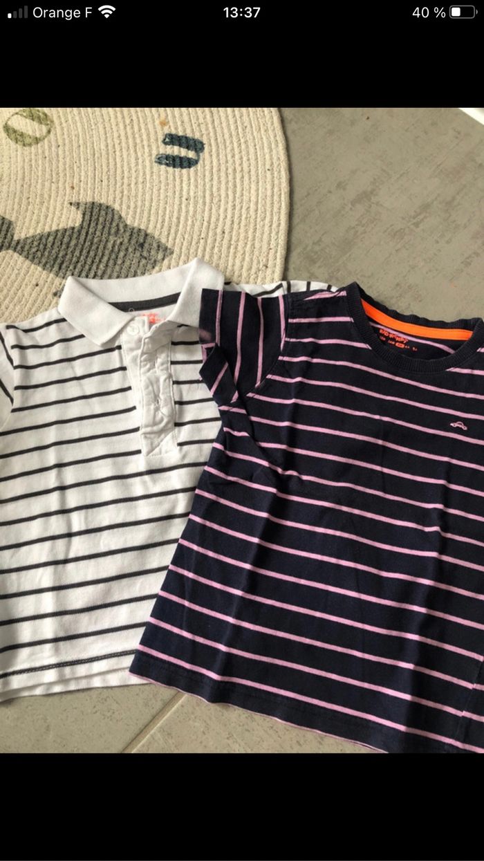 Lot 2 t-shirt kid kanai