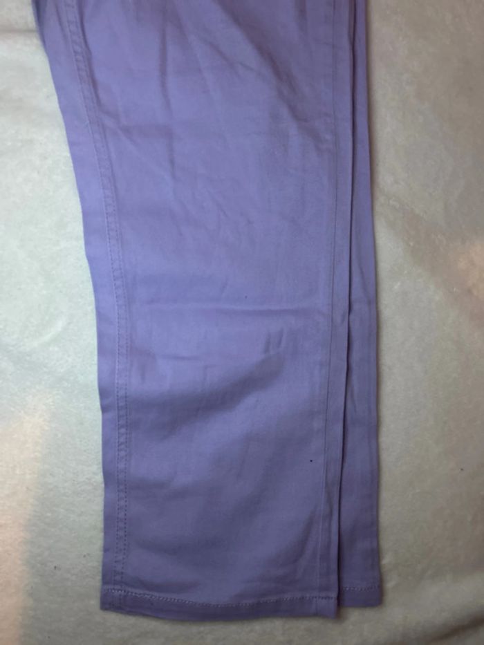 Pantacourt femme, taille M mauve - photo numéro 2