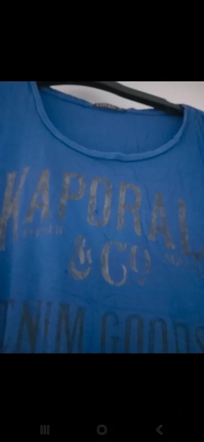 T-shirt bleu imprimé – Kaporal – Taille 40 - photo numéro 2