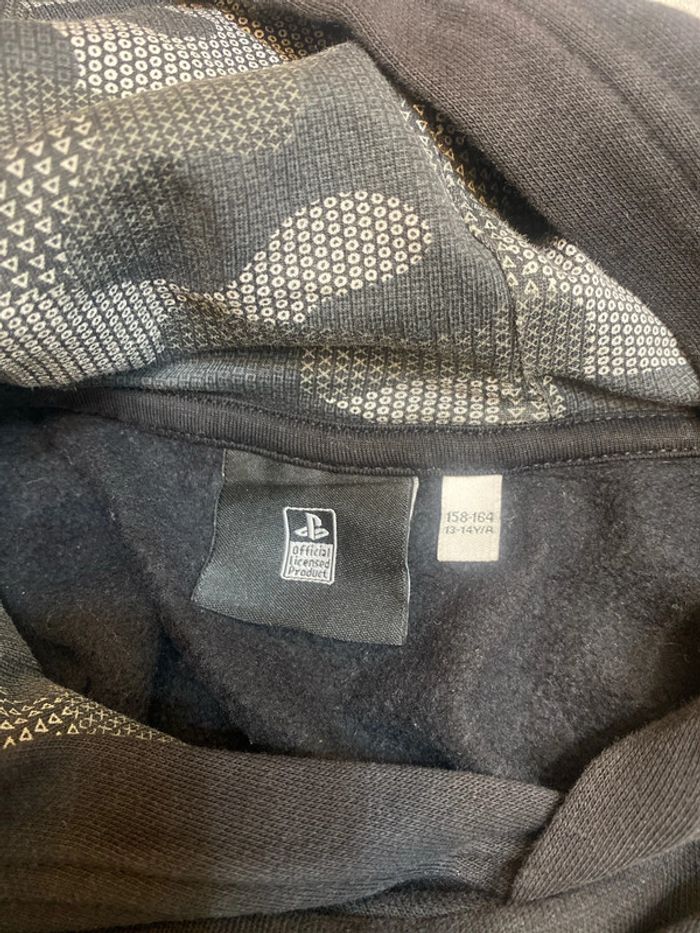 Sweat à capuche noir / gris PlayStation taille 13/14 ans -n22m - photo numéro 4
