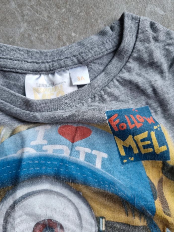 T shirt minions 3 ans - photo numéro 3