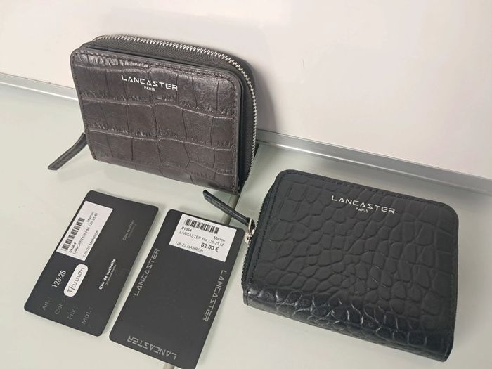 Lancaster portefeuille porte-monnaie en cuir neuf