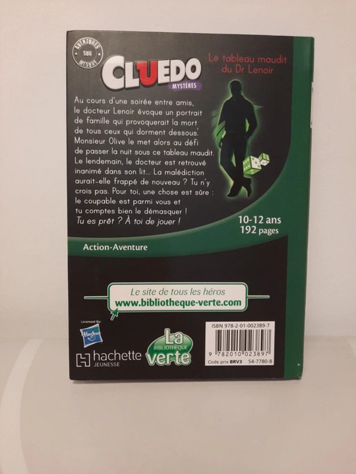 Livre cluedo mystères -le tableau maudit du Dr Lenoir - photo numéro 2