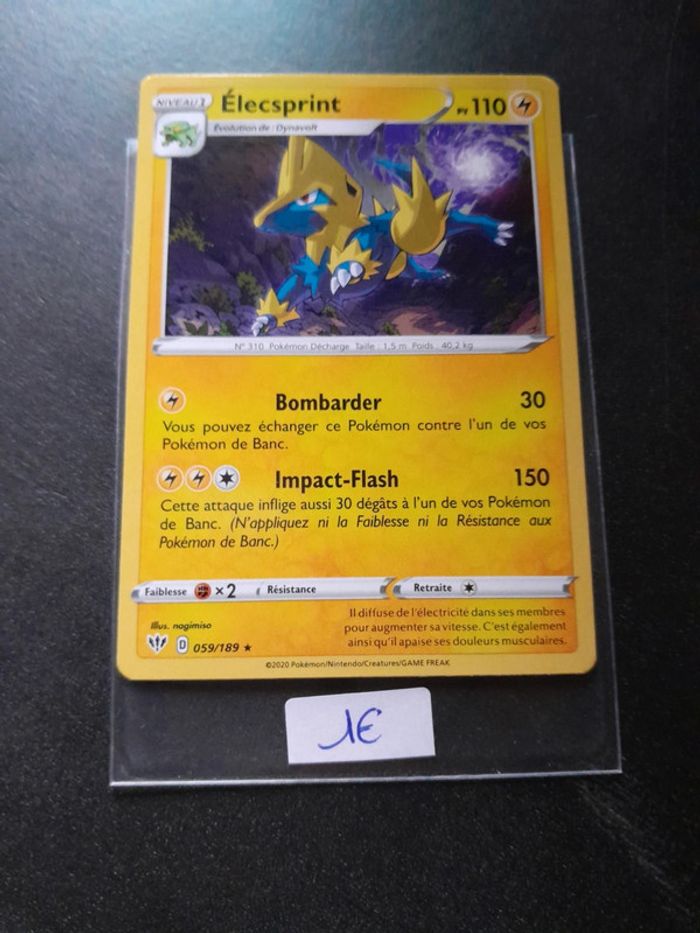 Carte Pokémon Elecsprint 59/189