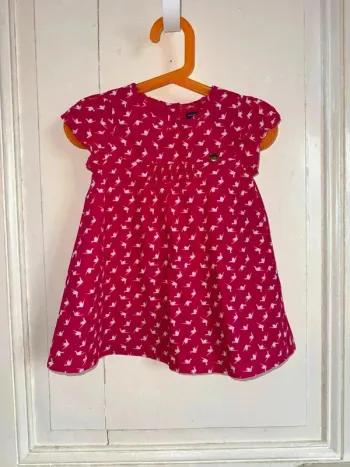 Robe Fille 18 mois Sergent Major Rose Fushia Excellent État - Envoi Rapide & Soigné