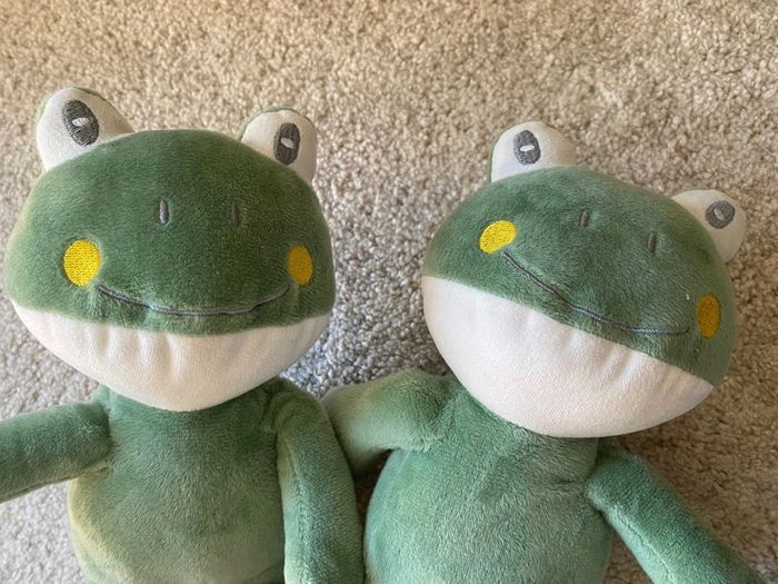 Lot 2 doudous grenouille 🐸 Arthur et Lola 🌻 - photo numéro 2