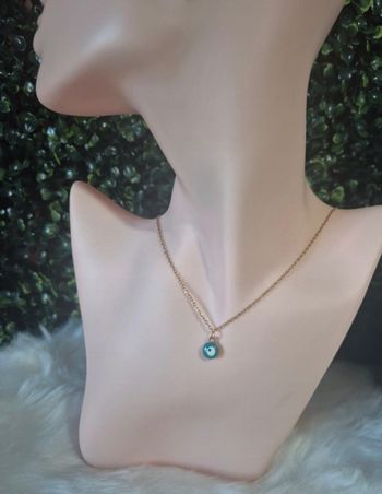 Collier oeil bleu 👀✨ #Bijoux #Collier #Oeil