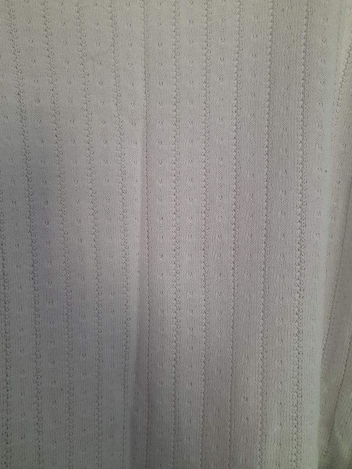 Haut/pull blanc en maille, marque Promod, taille M - photo numéro 3